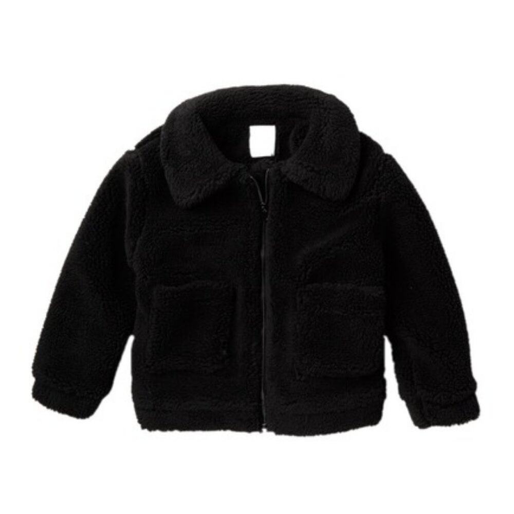 Elodie Wubby Faux Fur Zip Jacket Long Sleeves Size Medium